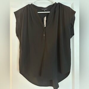 Banana Republic Black Short Sleeve Blouse